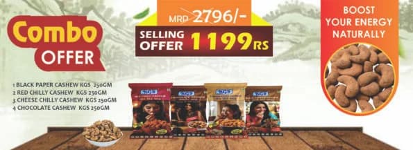 Flavoured Cashew Combo banner