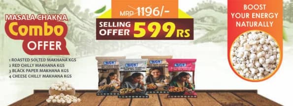 Masala Makhana Chakna Combo banner